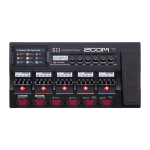 Zoom G11 Multi-Effects Processor Operation Manual