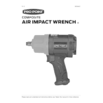 Propoint 9058421 1/2 in. dr Composite Air Impact Wrench Owner's Manual