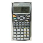 Sharp EL-5250 Calculator Operation Manuals