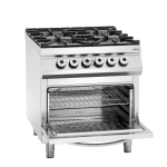 Bartscher 2952481 Gas stove, 6BRs,el. oven,2/1GN NS Operating instructions