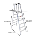 Werner T6004 4 ft. Fiberglass Twin Step Ladder Specification