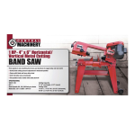 Central Machinery 1 HP 4 in. x 6 in. Horizontal/Vertical Metal Cutting Band Saw Owner's Manual