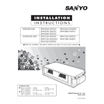 Sanyo SPW-W366HH58 Installation Instructions Manual