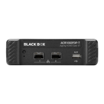 Black Box ACR1002FDP-R Agility KVM over IP Fiber Extender Owner's Manual