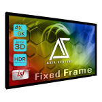 AKIA SCREENS Akia Screens 100 inch Edge Free Thin Edge Fixed Frame Projector Screen 100" Diagonal 16:9 8K 4K Ultra HD 3D Ready Movie Theater Home Theater CINEWHITE UHD-B Black Projection Screen AK-NB100H1 Projection Screen User Guide