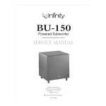 Infinity BU-150 Service Manual