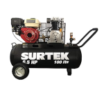 Surtek COMP7100 Compresor de aire el&eacute;ctrico a gasolina 100 Lt 6.5 HP Owner's Manual