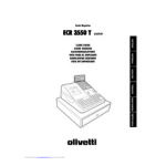 Olivetti ECR 3550 T User manual