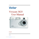 Vivitar Vivicam 3825 Camera User Guide