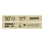 Sanyo DP52440 - 52&quot; Diagonal LCD FULL HDTV 120Hz Operating And Maintenance Instructions