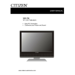 Citizen MV15C Owner`s manual