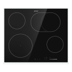 Gorenje Ceramic glass induction hob Instructions