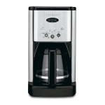Cuisinart DCC-2850 Perfect Brew 12 Cup Coffee Maker Black Quick Reference Guide