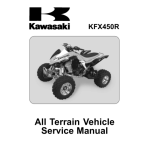 Kawasaki KFX 450R - BROCHURE 2009 Service Manual