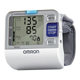 Omron BP629 Instruction Manual | Manualzz