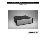 Bose FREESPACE 4400 El manual del propietario