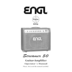 Engl Screamer 100 Operator`s manual