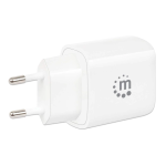 Manhattan 406307 2-Port USB Power Delivery Mini Wall Charger - 20 W Datasheet