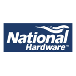 National Hardware 1217 Square Corner Braces, Black, 2-3/8" x 3" x 1/8" Tech Drawing