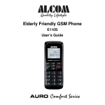 ALcom AURO E110S User`s guide