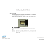 Pelco Spectra IV SW2 Dip Switch Settings System User Manual