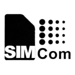 Shanghai Simcom UDV-0606020060001 GSM/GPRSTRI-BAND MODULE User Manual