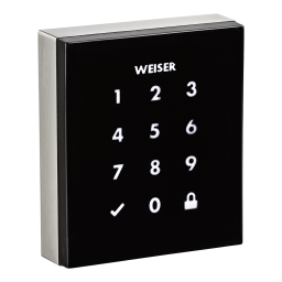 Weiser GED2350 Obsidian Touchscreen Electronic Deadbolt Installation and User Guide | Manualzz