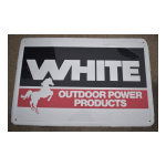 White Outdoor 772 Operator`s manual