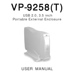 VIPowER USB 2.0, 5.25-inch External Enclosure VP-6228T Installation guide
