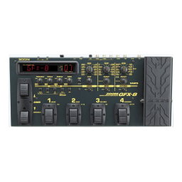 ZOOM Guitar Effect Processor GFX-8 Operation Manual | Manualzz