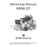 BMW D7 Workshop Manual