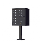 Florence 1570-8VDB Vital 8-Mailboxes 2-Parcel Lockers 1-Outgoing Pedestal Mount Cluster Box Unit Installation manual