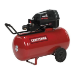 Craftsman PERMANENTLY LUBRICATED TANK MOUNTED AIR COMPRESSOR 919.167321 Owner`s manual