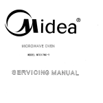 Guangdong Midea Kitchen Appliances Manufacturing VG8XM031MYY MicrowaveOven User Manual