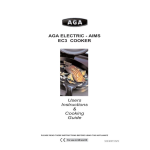 AGA R5 3 oven 100 Electric User guide