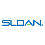 Sloan Valve 3787915 Hydraulic Sloan&reg; 1.6 gpf Concealed Manual Hydraulic Flushometer for 2102469 Wall Hung Concealed Back Spud Bowl Installation Manual