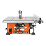 RIDGID R4516 Table Saw OPERATOR'S MANUAL