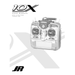 JR 10X HELICOPTER VERSION User manual