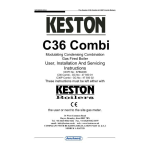 Keston C36 User, Installation And Servicing Instructions