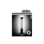 Sinbo SFH 3394 Vertical Infrared Heater User Guide