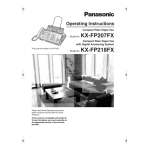 Panasonic KXFC258FX Upute za uporabu