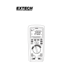 Extech Instruments MG320 CAT IV Insulation Tester/True RMS MultiMeter Datasheet