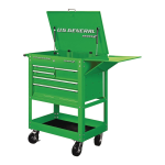 U.S. General 64721 30 in. 5 Drawer Green Mechanic's Cart Owner's Manual