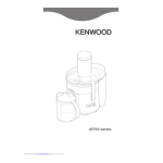 Kenwood JE750 series Juicer User Manual