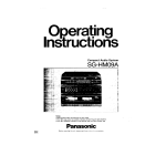 Panasonic RSX933 Operating Instructions