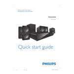 Philips Immersive Sound Home theater HTS3533/94 User manual