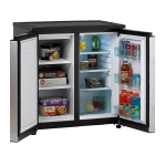 Avanti 5.5 cu. ft. Mini Refrigerator in Black with Dual Platinum Finish Doors Instruction manual