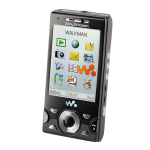 Sony W995 Walkman Gu&iacute;a del usuario