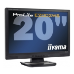 iiyama ProLite E2002WS-B1 Black Datasheet