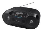 Sony ZS-RS70BTB DAB/DAB+-radio met Bluetooth&reg; Gebruiksaanwijzing